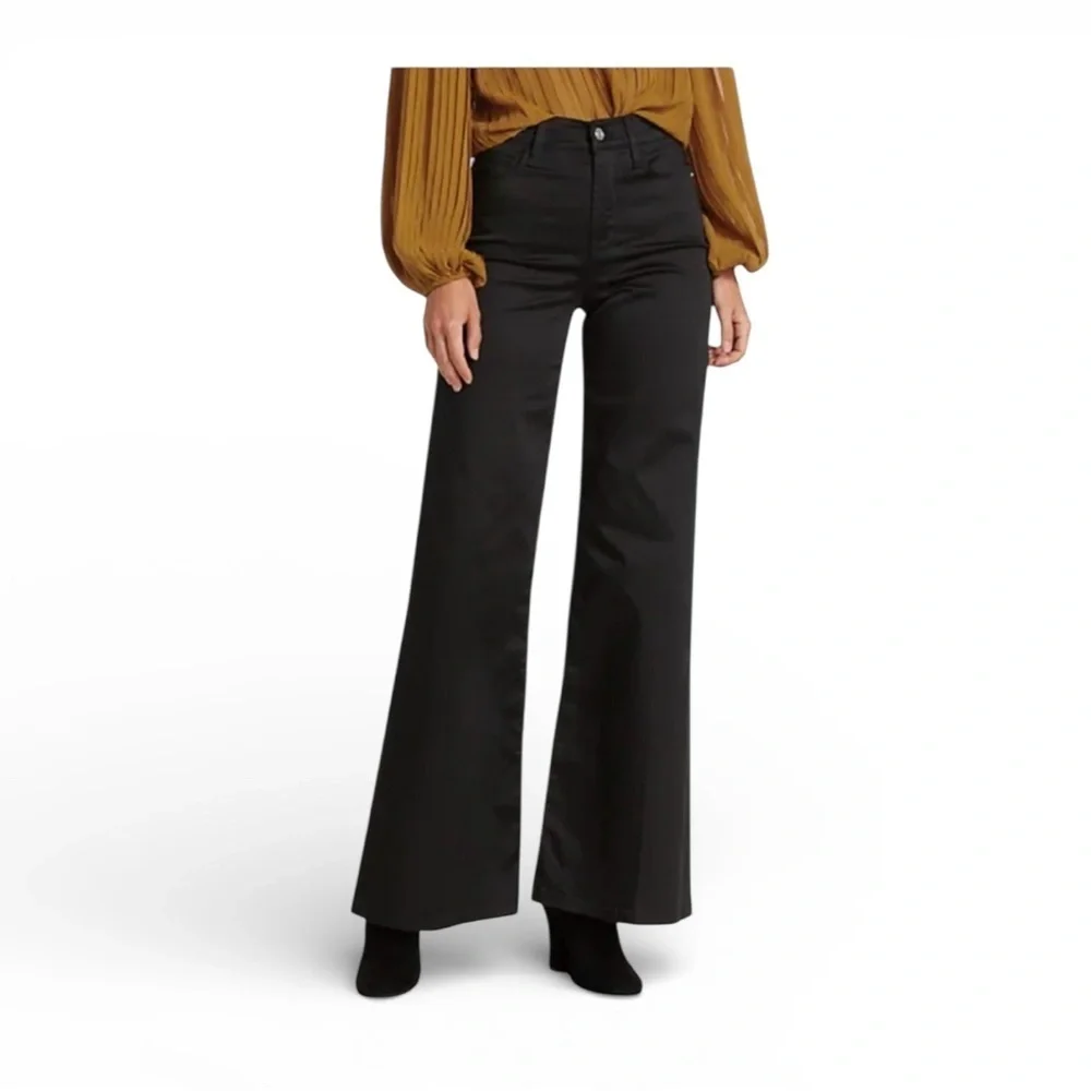 FRAME Denim Le Palazzo Sateen - Black NWT